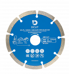 Диск алмазный DCUT DS-PL 125X2.0TX7WX22.23MM