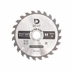 Пильный диск DCUT TCT SAW BLADE 190*30mm X24T ATB 190х2.4/1.6х30хT24