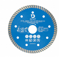 Диск алмазный DCUT DT-PL 125X1.2TX8WX22.23 MM