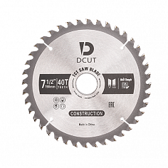 Пильный диск DCUT TCT SAW BLADE 190*30mm X40T ATB 190х2.4/1.6х30хT40