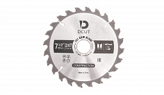 Пильный диск DCUT TCT SAW BLADE 190*30mm X24T ATB 190х2.4/1.6х30хT24